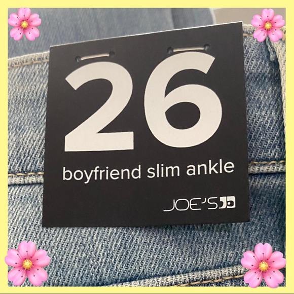 NWT: JOE’S JEANS LIGHT WASH SLIM CROPPED BOYFRIEND JEANS - Picture 6 of 6